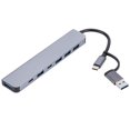 thumbnail image 4 of Tipo-C USB 3.0 Hub Plug and Play USB Hub Expander para computadora PC (7 puertos) Hugtrwg Nuevos Originales, 4 of 9