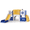 Yellow & Blue, variant on Arlopu 9-in-1 Kids Slide Set, Indoor Outdoor Playground Slide Playset for Toddlers with Ball, Climber, Tunnel, Telescope, Storage Space, White