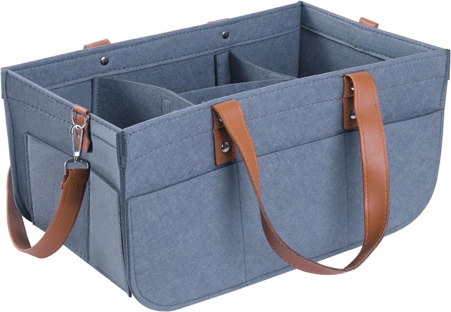 Diaper Caddy Bag,Car Organizer and Storage,Caddy Organizers with Handles and Straps, Baby Bottle Organizer for Nursery,Portable Baby Diaper Caddy