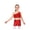 Red, variant on Gymnastics Leotard With Sequins For Children Girls' Leotard for Ballet Modern Dance Competition Red 4