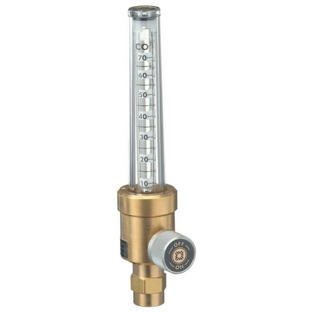 RWS Series Flowmeters, Argon/CO2, 0 - 70 SCFH, 1/8 in NPT F, 50 psig inlet