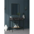 thumbnail image 2 of Maklaine Contemporary Black Artificial Marble Bathroom Vanity, 2 of 6