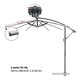 thumbnail image 3 of Sombrilla Impermeable Para Patio Exterior, De Poliéster De Doble Capa, Ideal Para Mesa De Centro, Sombrilla De Mercado, Cubierta De Repuesto Para 8 Varillas,, 3 of 7
