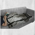 thumbnail image 5 of City Soft Flannel Fleece Blanket, Philadelphia City Rooftop View Through Window Skyline Landmark Rooftop Travel, Cozy Plush for Indoor and Outdoor Use, 50" x 70", Dimgray and Black, by Ambesonne, 5 of 5