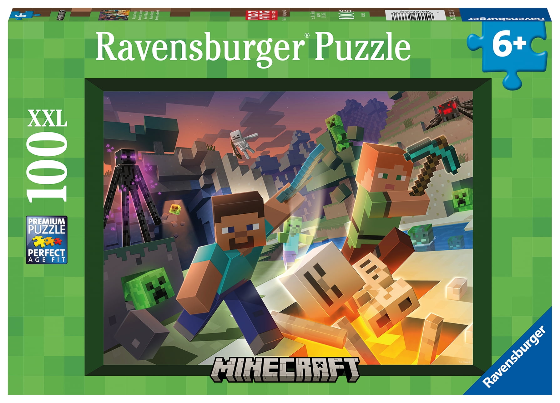 Ravensburger Monster Minecraft 100pc XXL Jigsaw Puzzle
