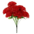 thumbnail image 3 of Ramo de Crisantemo Artificial para Decoración para hogar, Accesorios de Flores para Tumbas Rojo oscuro, 3 of 9
