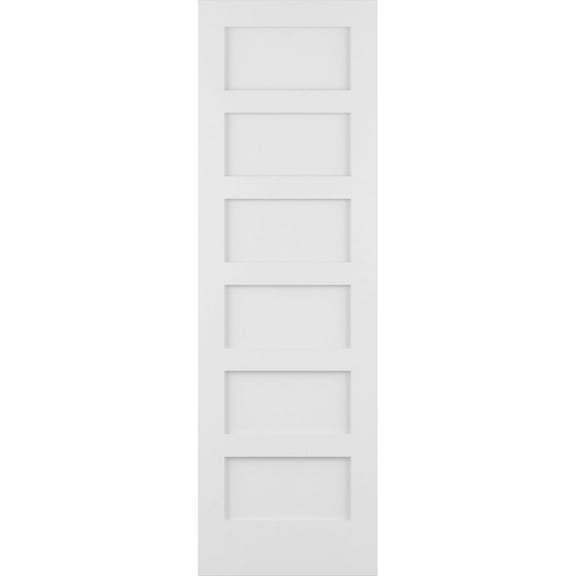 Frameport Shk-Pd-F6p-8X2 Shaker 24" By 96" Flat 6 Panel Interior Slab Passage Door -