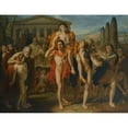 thumbnail image 2 of French School 18x15 Gold Ornate Wood Frame and Double Matted Museum Art Print Titled - Diagoras of Rhodes (18th Century), 2 of 4