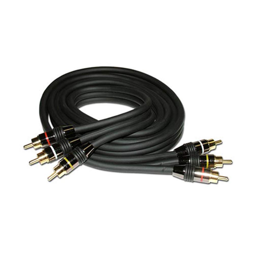 HQ Series Triple RCA Audio/Video Interconnect Cable (6ft, Black