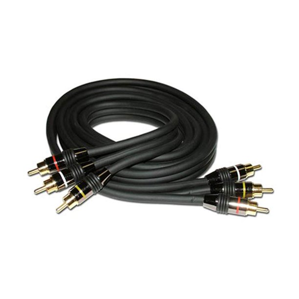 HQ Series Triple RCA Audio/Video Interconnect Cable (6ft, Black