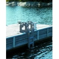 thumbnail image 4 of Dock Edge Flip-Up Polyethylene Roto Molded 4-Step Dock Ladder - Grey, 4 of 4