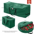 thumbnail image 3 of Ayieyill 3Pcs Christmas Tree Storage Bag, Christmas Tree Bag for 9 FT Artificial Trees, Durable Waterproof with Reinforced Carrying Handles (9 FT, Green), 3 of 6