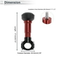 thumbnail image 4 of Unique Bargains 1.1"-1.3" Motorcycle Slider Frame Aluminum Alloy Plastic Wheel Fairing Protection Crash Pad Protector Guard 2.39" 6.73" 2 Pcs screw Red 2 Set, 4 of 7