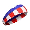 thumbnail image 2 of American Flag Headbands for Men Women Patriotic 4th of July USA Flag Sweatbands Non-Slip Stretchy Workout Headbands for Running, Yoga, Independence Day Party #02G, 2 of 3