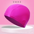 thumbnail image 3 of Bonnet de Bain Bonnet de Natation Articles de Sport Format Compact Tout-Petits Polyvalent Tuque Antidérapante Couleur Unie Résilience Sans Fuite Rouge Rose, 3 of 8
