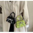 thumbnail image 2 of LHSHIDU Crossbody Bag for Women Girls Cute Candy-Colored Tote with Patent Leather Glitter Shoulder Bag Small Square Bag, 2 of 7