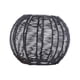 thumbnail image 3 of Pantalla de lámpara tejida Boho Mimbre Ratán Pantalla de lámpara de ratán Lámpara colgante de ratán tejido Negro, 3 of 9