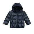 thumbnail image 3 of OGLCCG Shiny Puffer Jacket for Boys Long Sleeve Zipper Hooded Winter Padded Coat Fashion Outdoor Thermal Outwear with Pockets 1-12 Years, 3 of 8
