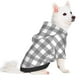 thumbnail image 2 of Balery Gray Checkboard Sudadera con Capucha para Perros Pequeños – Ropa para Mascotas, Disfraz para Perros y Gatos, Ideal para Fiestas y Cosplay-Medium, 2 of 7