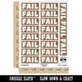 thumbnail image 2 of Fail Bold Text Test Inspection Sticker Set - Brown - Matte Finish - 2.00" Large, 2 of 7