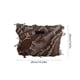 thumbnail image 3 of Bolso informal de hombro para mujer - Bolso mensajero de poliéster con correa ajustable, café o azul, 26x20x5cm, 3 of 6