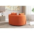 thumbnail image 4 of CAROCC Modern Akili Swivel Accent Chair Barrel Chair for Hotel Living Room Modern leisure Chair Orange Fabric, 4 of 7