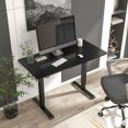 thumbnail image 6 of Furniture of America Trevo Metal Adjustable Office Desk, Black, 6 of 11