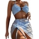 thumbnail image 1 of Gibobby Trajes de Baño para Mujer Traje de baño para mujer Traje de baño de vendaje Conjunto de bikini Push-Up Ropa de playa Trajes de baño divididos Con(Azul,M), 1 of 5