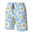 thumbnail image 4 of Pofeuu Daisies Flowers Prin Men's Swim Trunks Quick Dry Bathing Suit Swimming Board Shorts Mesh Lining Beach Swimwear-Small, 4 of 6