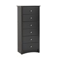 thumbnail image 2 of Ergode Sonoma Tall 6 Drawer Chest, Black, 2 of 3