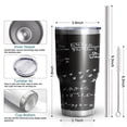 thumbnail image 6 of 30oz Math Equations Geometric Shapes Black Pattern Tumblers Stainless Steel Tumbler with Lid and Straw,Vacuum Insulated Double Wall Travel Tumbler Cups Mug with Cleaning Brush for Coffee,Tea, 6 of 7