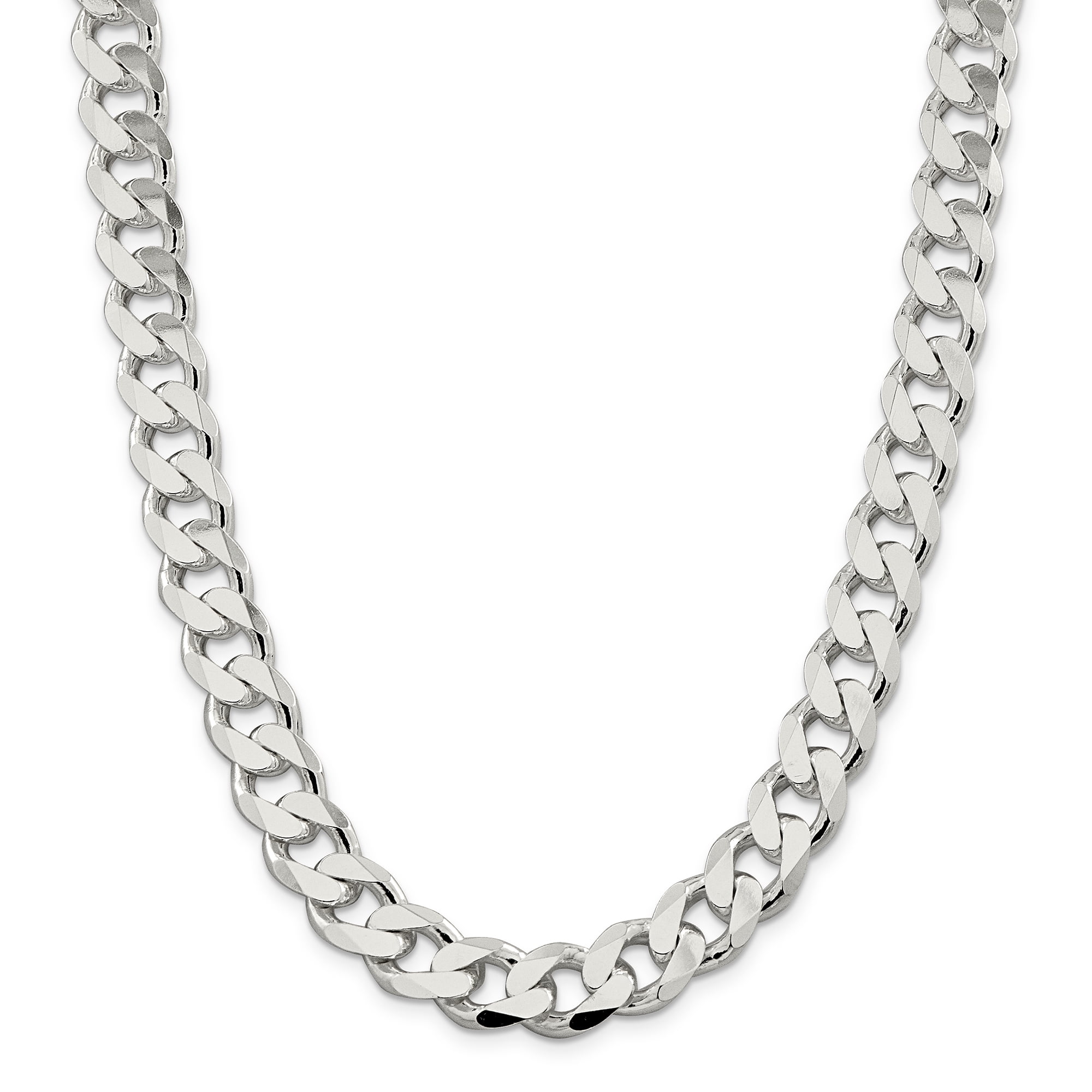 925 Sterling Silver 12.9mm Curb Chain 