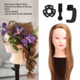 thumbnail image 3 of Hairdressing Doll Head, Hair Mannequin Head Practice Braiding With Clamp Holder For Beginner For Display, 3 of 8