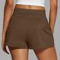 thumbnail image 7 of ABATAB Shorts for Women Trendy Comfy High Waist Shorts Solid Lightweight Summer Pull on Business Shorts with Pockets, 7 of 7