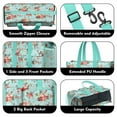 thumbnail image 3 of Teacher Tote Bag,Pioneer Flower Floral Print Pattern Teacher Utility Tote Bag,Large Work Tote Bags for Women with Multiple Pockets,Top Zipper Closure,13.8x10.6x6.7 Inch, 3 of 5