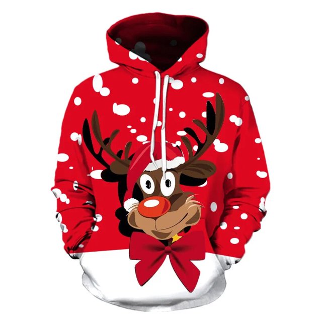 Sudadera con capucha con estampado 3D de Navidad para hombre, ropa de calle de Papá Noel para primavera y otoño, sudadera para gimnasio, ropa Hipster Y2k, ropa de calle de gran tamaño