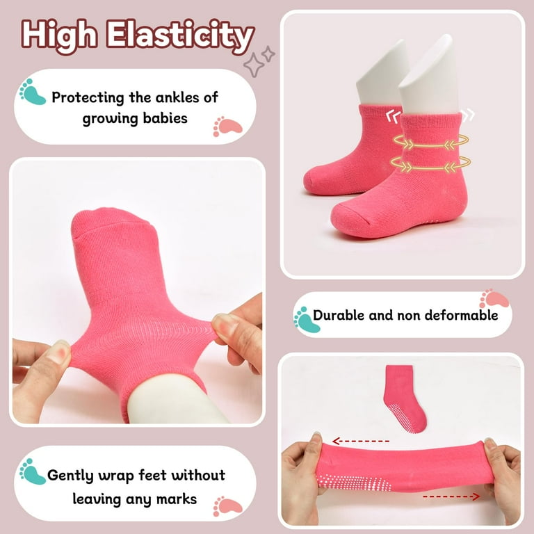 Hycles Girls Crew Grip Socks 15-Pair Pack photo 3