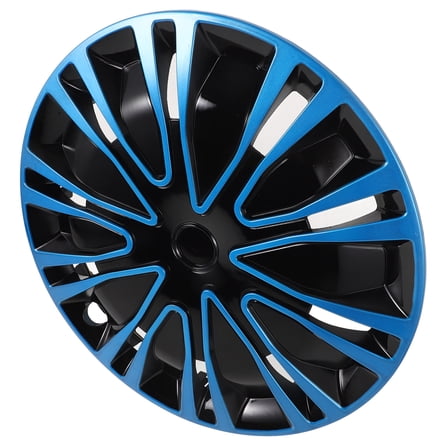 TEHAUX Blue Decorative Wheel Hub Caps for Cars 15 Inch Universal Rim Covers Easy Install Sturdy PP Material