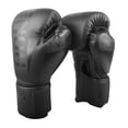 thumbnail image 1 of Guantes de boxeo, MMA Muay Thai Training Guantes de boxeo, Hombre Mujer Adulto 10 oz Negro Kuyhfg Sin marca, 1 of 4