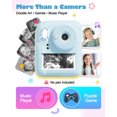 thumbnail image 2 of Seckton Instant Print Camera for Boys Girls , Dual-Lens 1080P Kid Digital Camera Birthday Gifts for 3-12 Year Old Boy Blue, 2 of 7