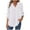 White, variant on biudgviw Women's Shirts for Fall V Neck Rolled up Long Sleeve Pullover Tops Casual Elegant Dressy Blouses Classic Clothes
