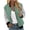 Green, variant on Cmfcve Striped Jacket for Woman Zip Up Long Sleeve Pocket Sports Coat Tops Casual Solid Color Crew Neck Cardigan Shirt