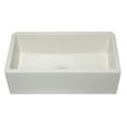 thumbnail image 3 of 33" Biscuit Smooth Apron Solid Thick Wall Fireclay Single Bowl Farm Sink, 3 of 7