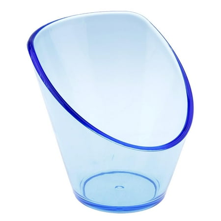 

1 Piece Bowl Transparent Mixing Bowl Plate Desserts Fruit Bowls 12CM Blue