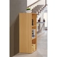 thumbnail image 3 of Pemberly Row Three Shelf Wooden Bookcase in Beige Finish, 3 of 5