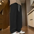 thumbnail image 3 of Boys Baseball Pants White Kids Cargo Pants, Boy's Spring and Summer Solid Color Sports and Casual Sweatpants With Pockets Kids, 3 of 3