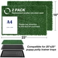 thumbnail image 2 of Sanmadrola Dog Pee Pads Puppy Pet Pad Artificial Dog Grass Pad Training Pads for Dogs Potty Pee Tray Fake Grass Mat Reusable for Indoor and Outdoor Washable 18x22 inch 2 Pack Standard Size, 2 of 9