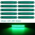 thumbnail image 3 of 10 piezas 9 SMD luz ovalada de gálibo para remolque 24 V camión caravana camión LED luz indicadora de posición lateral 12 V luces Remolque, 3 of 5
