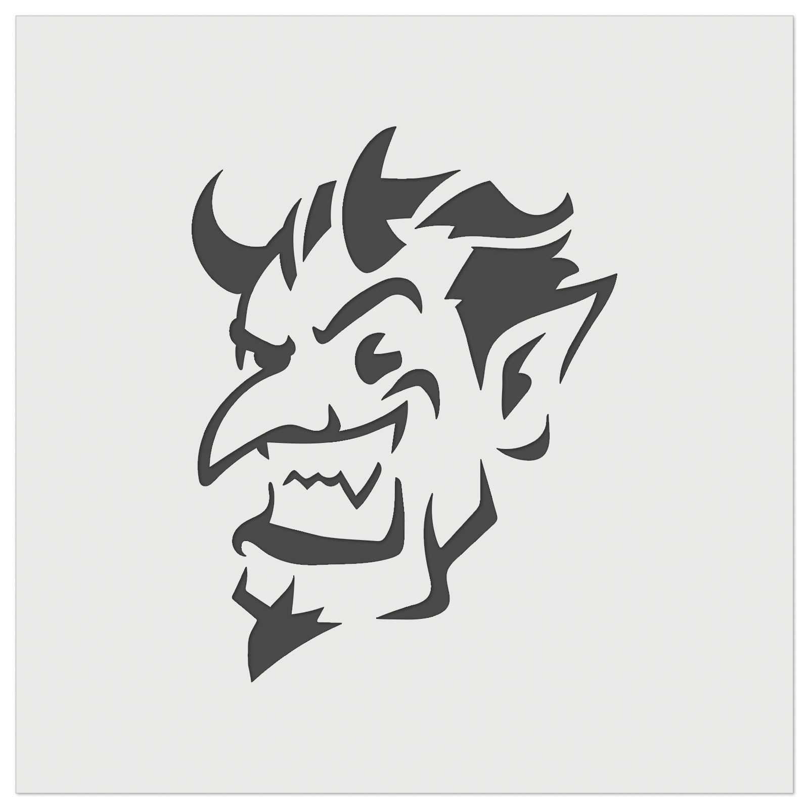 Impish Smiling Devil Demon with Horns DIY Cookie Wall Craft Stencil - 11.5  Inch - Walmart.com