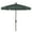 Multi-color, variant on 7.5' Hex Home Garden Umbrella 6 Rib Crank White with Forest Green Vinyl Coated Weave Canopy